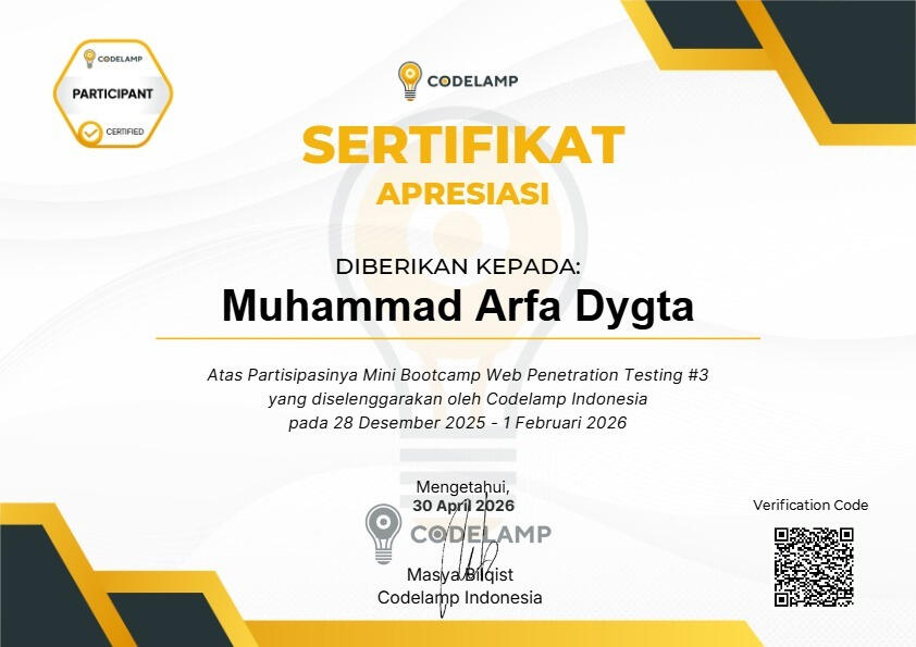 Web Penetration Testing (Codelamp) | Jun 2026