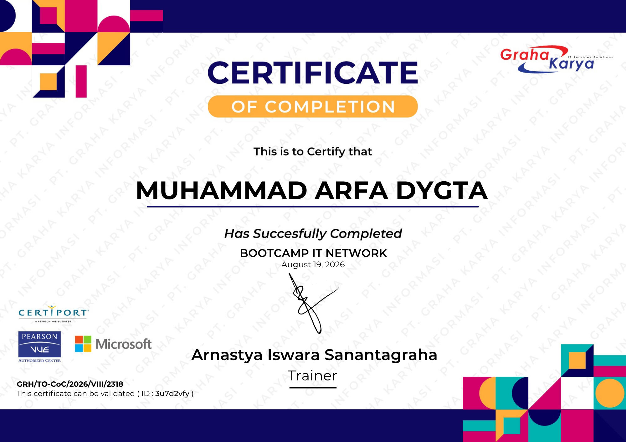 PT. GRAHA KARYA INFORMASI (NETWORK) | Aug 2025